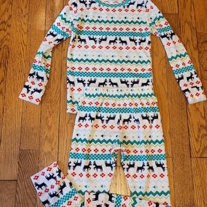 5T toddler Christmas  pajamas